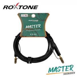 Roxtone MGJJ110L3  Master Series 6,3 Jack mono - 6,3 Jack mono professzionális gitárkábel, 3m (fekete)