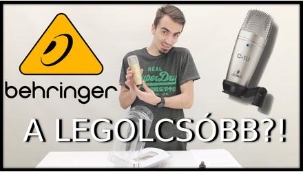 VIDEOBLOG: Olcsó és jó mikrofon?! Behringer C-1U