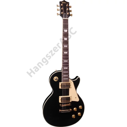 Vision LSG-3 elektromos gitár fekete test, arany hardver