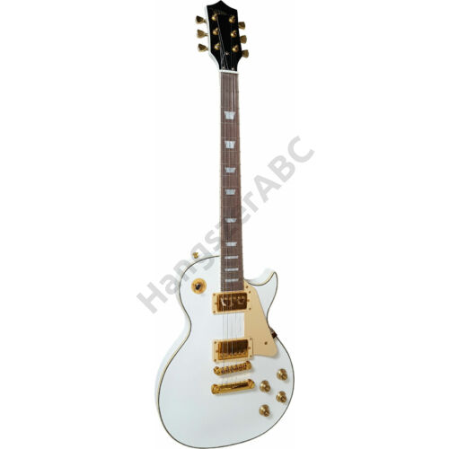 Vision LSG-4 elektromos gitár fehér test, arany hardver