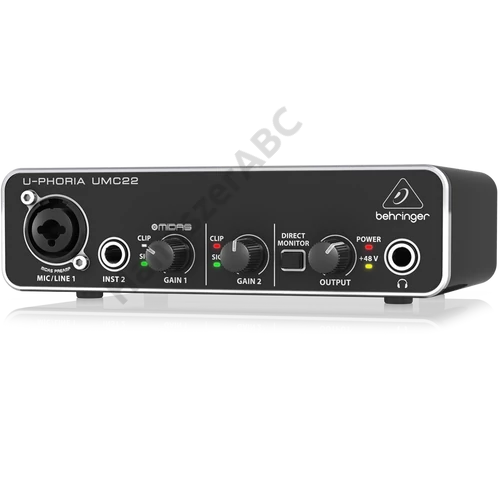 Behringer U-PHORIA UMC22 Külső USB Hangkártya