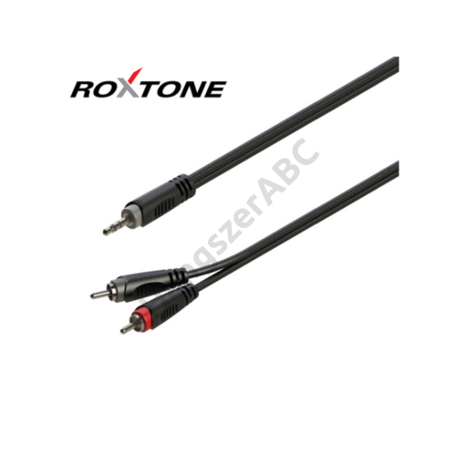 Roxtone RAYC150L3 3,5 Sztereó Jack - 2xRCA kábel, 3m