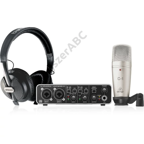 Behringer U-PHORIA STUDIO PRO komplett recording/podcasting csomag