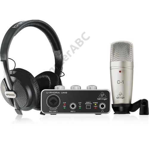 Behringer U-PHORIA STUDIO komplett recording/podcasting csomag