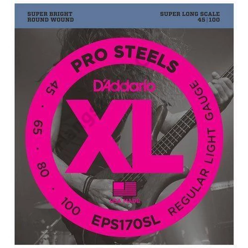 D'Addario EPS170SL basszus gitár húrkészlet 45-100 Prosteels, széria XL super long scale