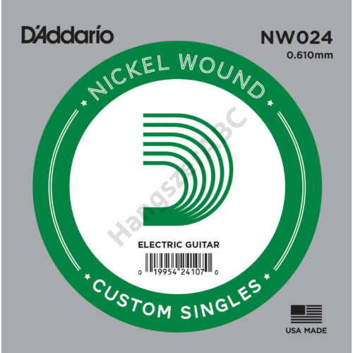 D'Addario NW024 különálló elektromos gitárhúr, nikkel, .024