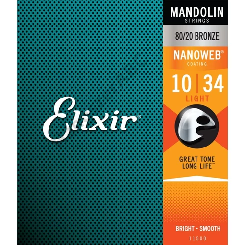 Elixir NanoWeb (11500) Mandolin 10-34 Light húrkészlet