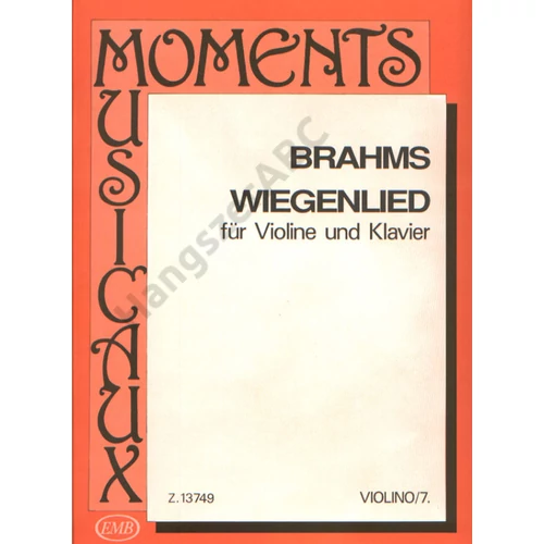 Brahms, Johannes, Tátrai Vilmos  - Wiegenlied (MM-7)