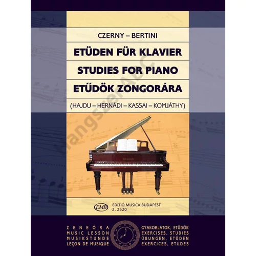 Czerny, Carl, Bertini, Henri, Hajdu Anna, Komjáthy Aladárné, Kassai Mária, Hernádi Zsuzsa  - Etűdök zongorára