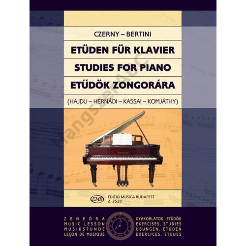 Czerny, Carl, Bertini, Henri, Hajdu Anna, Komjáthy Aladárné, Kassai Mária, Hernádi Zsuzsa  - Etűdök zongorára