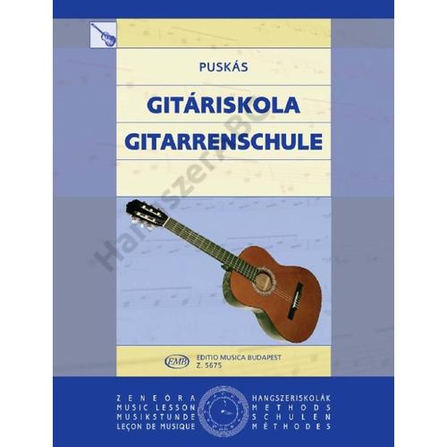 Puskás Tibor - Gitáriskola (Papp Lajos, Patachich Iván, Szokolay Sándor műveinek felhasználásával)