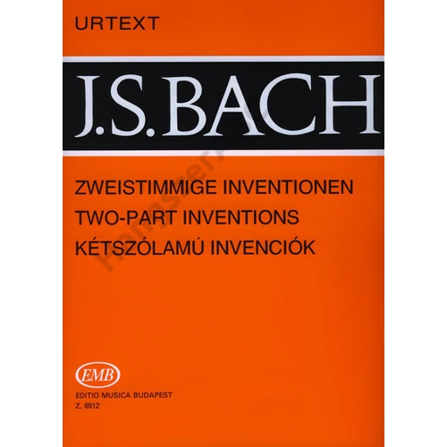Bach, Johann Sebastian, Solymos Péter  - Kétszólamú invenciók (BWV 772-786)