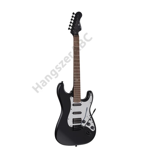 SOUNDSATION SST-112T-MBK - SHADOW szériás dupla cutaway elektromos gitár, 2 single coil + 1 humbucker hangszedővel és tremolo híddal