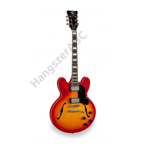 SOUNDSATION JAZZ-ROOT H CSB - Double cutaway félakusztikus gitár humbucker hangszedőkkel