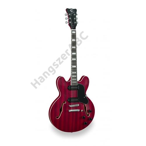 SOUNDSATION JAZZ-ROOT P CHR - Double cutaway félakusztikus gitár single coil hangszedőkkel