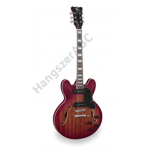 SOUNDSATION JAZZ-ROOT P CSB - Double cutaway félakusztikus gitár single coil hangszedőkkel