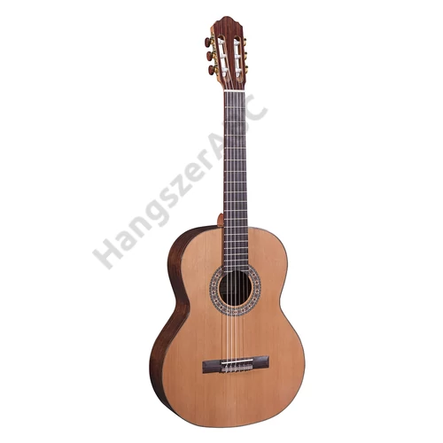 CLARINDA 44CG - Klasszikus gitár tömör fából, cédrus fedlappal, fényes felülettel (Made in Europe)