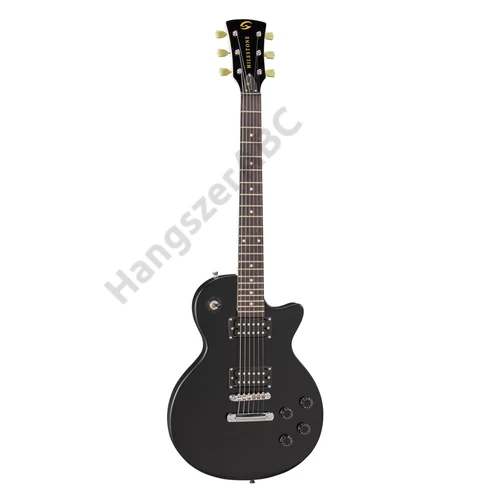 Soundsation MILESTONE-ST BK - Lapos fedlapú cutaway elektromos gitár 2 humbucker pickuppel