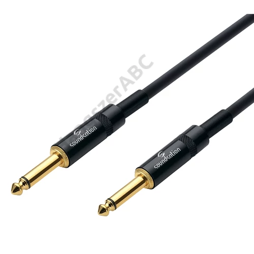 Soundsation WM-PJJ09 - Wiremaster aszimmetrikus patch kábel: 6.3mm Jack MONO-6.3mm Jack MONO / 0.9m