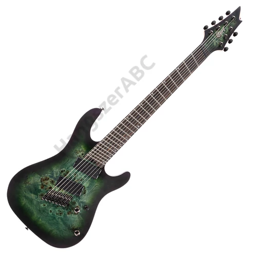 Cort KX507MS-SDG 7-húros el.gitár, Multi Scale, csillagpor zöld