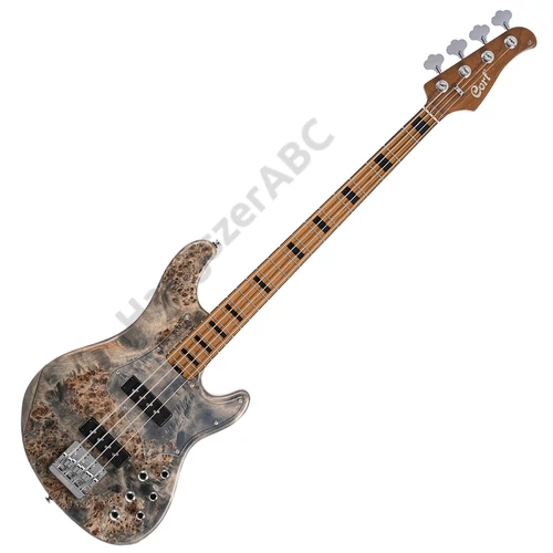Cort GB-MODERN 4-OPCG with case elektromos basszusgitár deluxe félkemény tokkal, nyílt pórusú szürke