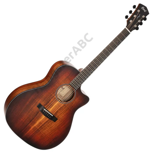 Cort Core-GA ABW OPLB el.akusztikus gitár, All solid, blackwood, világos burst - elérhető 2022 márciusa után