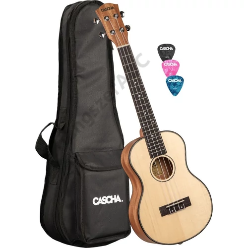 Cascha HH 2154 Tenor Solid Top Ukulele Set