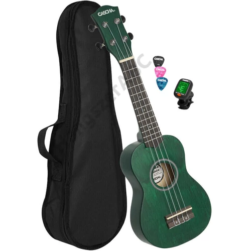 Cascha Soprano Ukulele Bundle Green