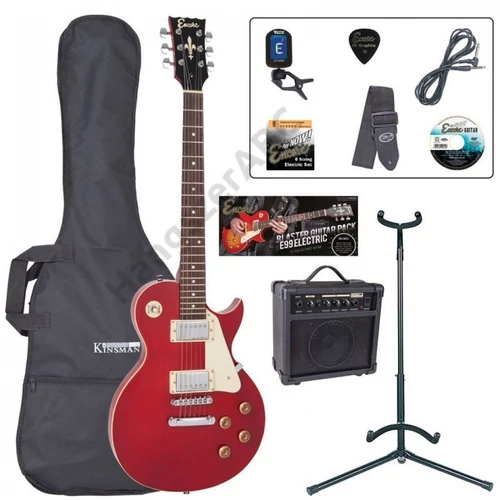 Encore EBP-E99WR Electric Guitar Outfit Wine Red