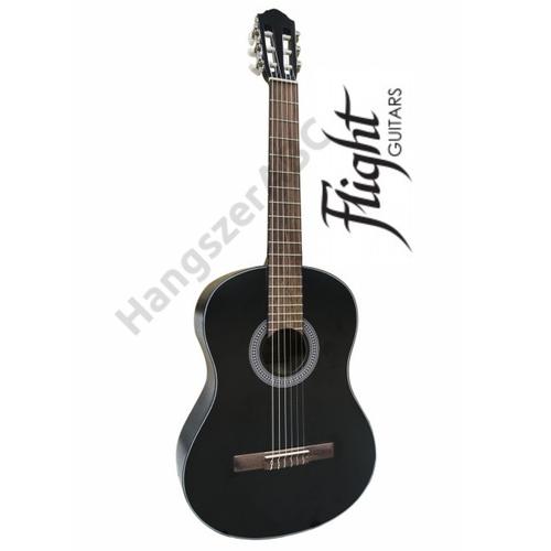 Flight C-100 BLK, 4/4-es fekete klasszikus gitár