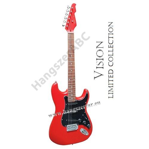 Vision ST-5 RM, matt piros elektromos gitár + ajándék kábel!