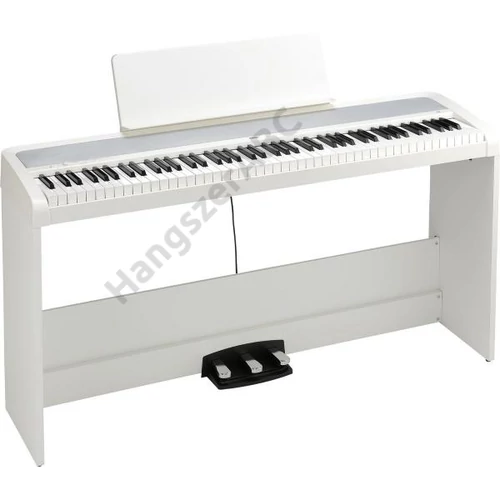 KORG B2SP fehér digitális zongora, 88 billentyű, kalapácsmechanika, 3 pedál, USB midi és audio tartozék láb, fehér