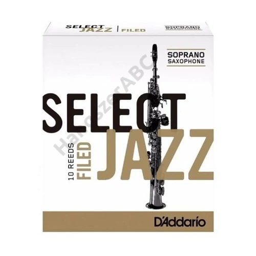 D'Addario RSF10SSX4S Select Jazz Szopránszaxofon nád, filed (Méret: 4 Soft)