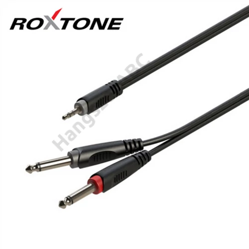 Roxtone RAYC130L1 3,5 Sztereó Jack - 2x6,3 Monó Jack kábel, 1m