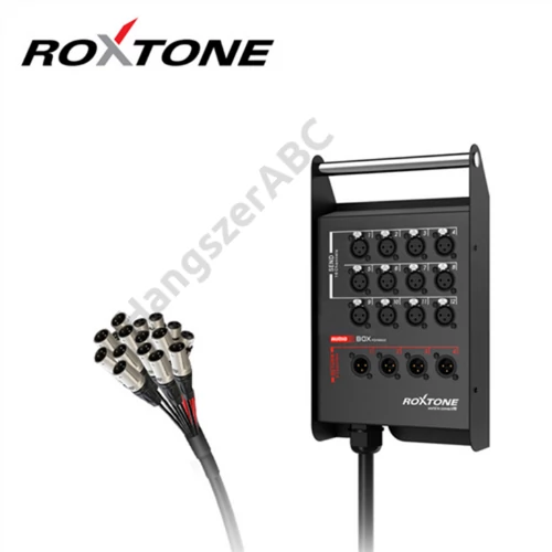 Roxtone STBN1204L30 Professzionális csoportkábel, 12+4 ér, 30m